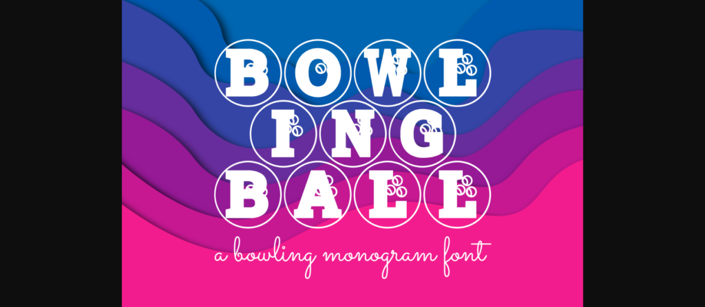 Bowling Ball Font Poster 1