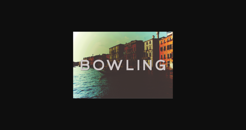 Bowling Font Poster 3