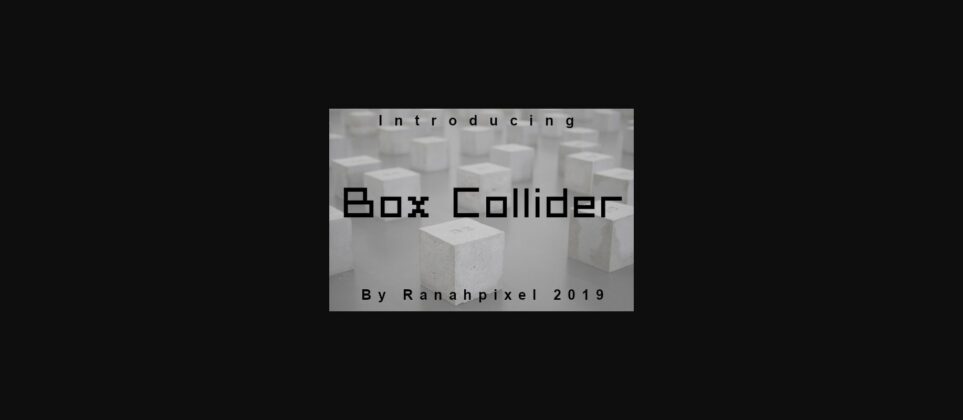 Box Collider Font Poster 3