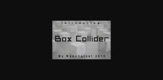 Box Collider Font Poster 1