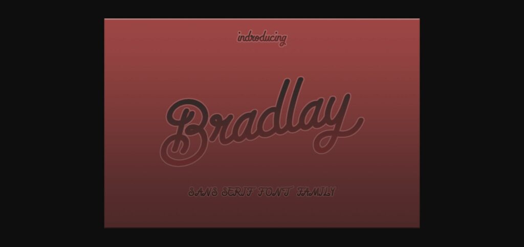 Bradlay Font Poster 1