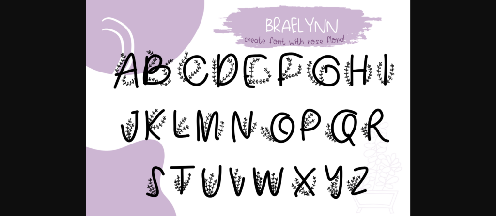 Braelynn Font Poster 6