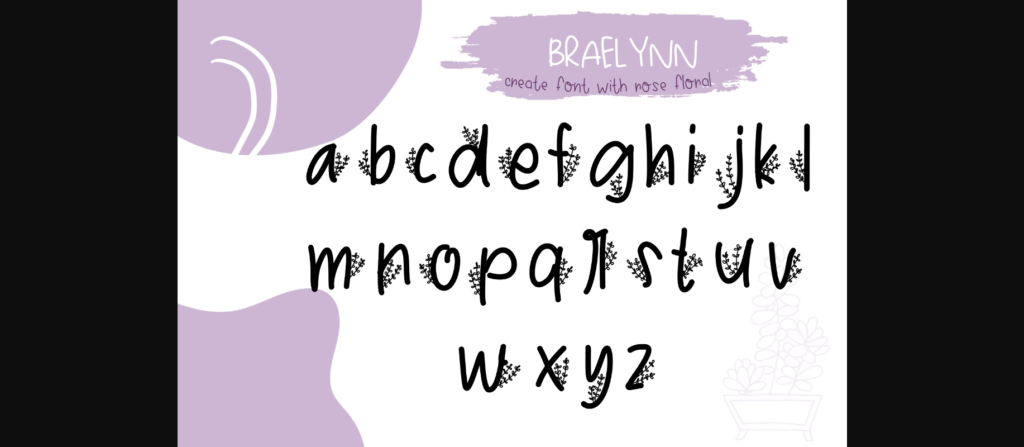 Braelynn Font Poster 7