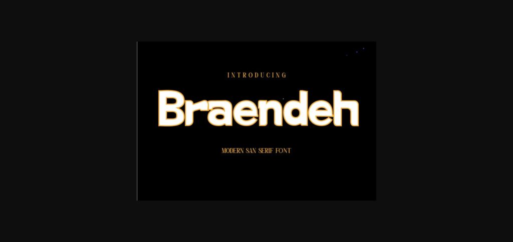 Braendeh Font Poster 3