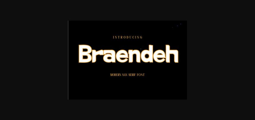 Braendeh Font Poster 3