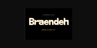 Braendeh Font Poster 1