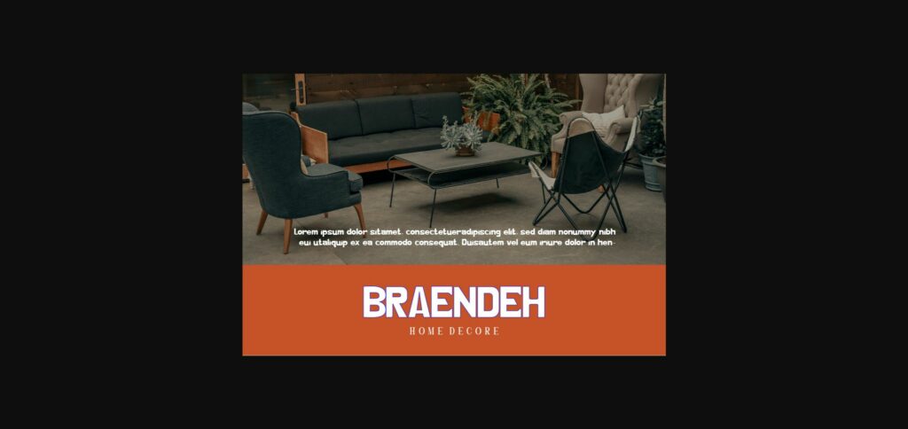 Braendeh Font Poster 8