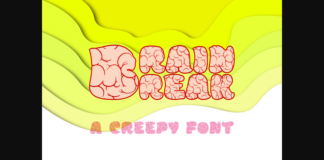 Brain Break Font Poster 1