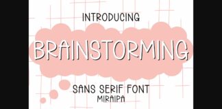 Brainstorming Font Poster 1