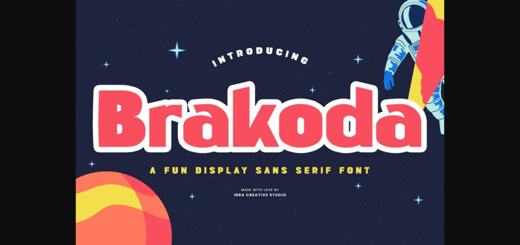 Brakoda Font Poster 3