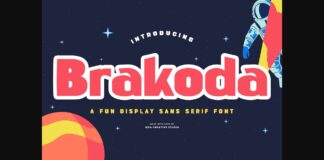 Brakoda Font Poster 1