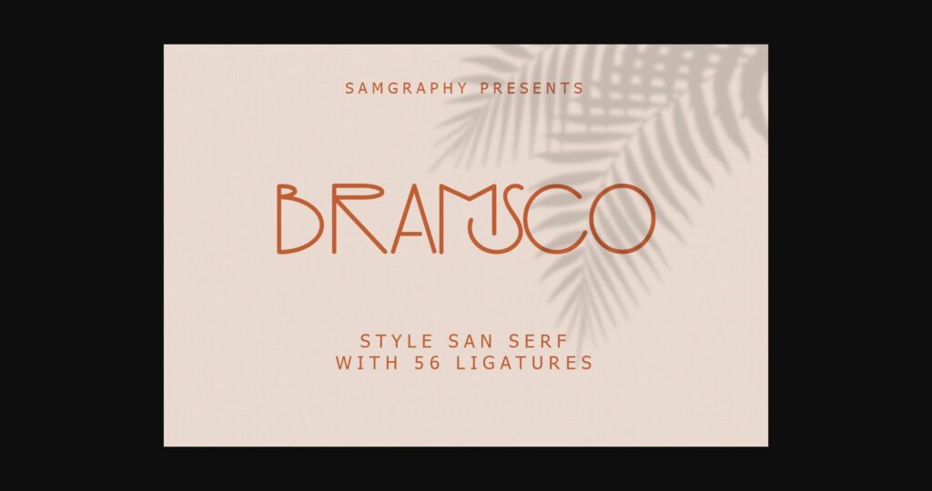 Bramsco Font Poster 3