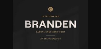 Branden Font Poster 1