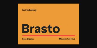 Brasto Font Poster 1