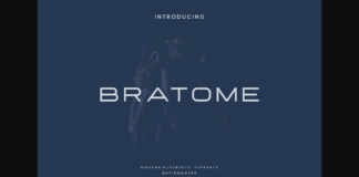 Bratome Font Poster 1