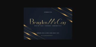 Brayden Mccoy Font Poster 1