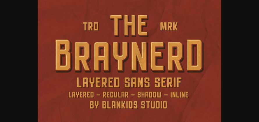 Braynerd Font Poster 3