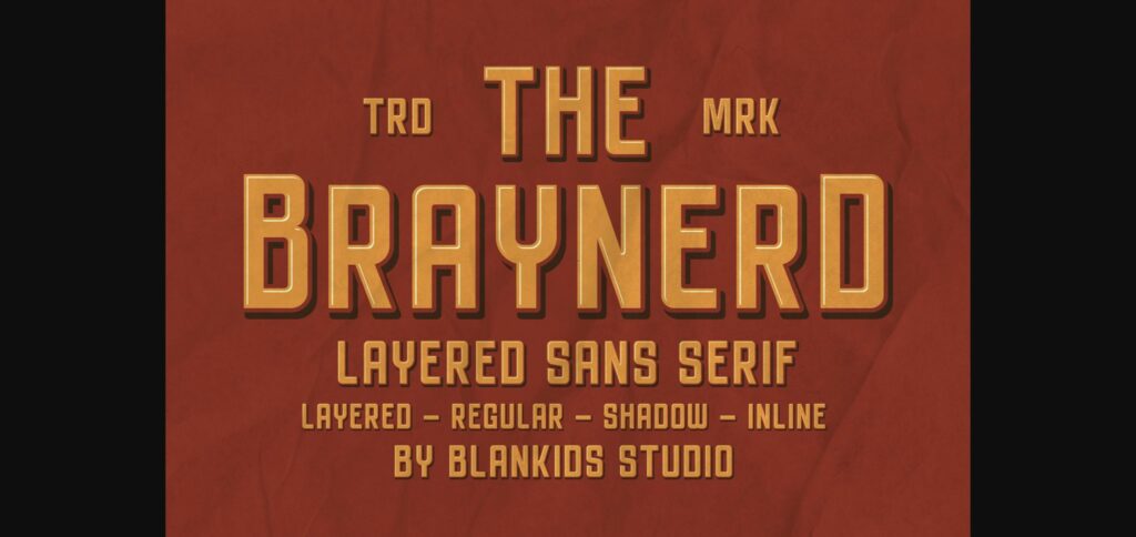 Braynerd Font Poster 1