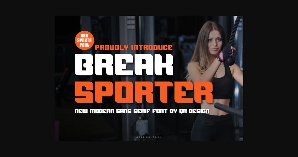 Break Sporter Font Poster 1