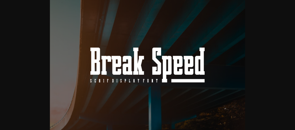 Breakspeed Font Poster 1