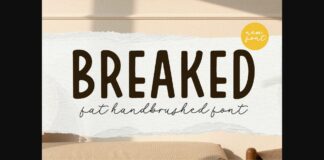 Breaked Font Poster 1