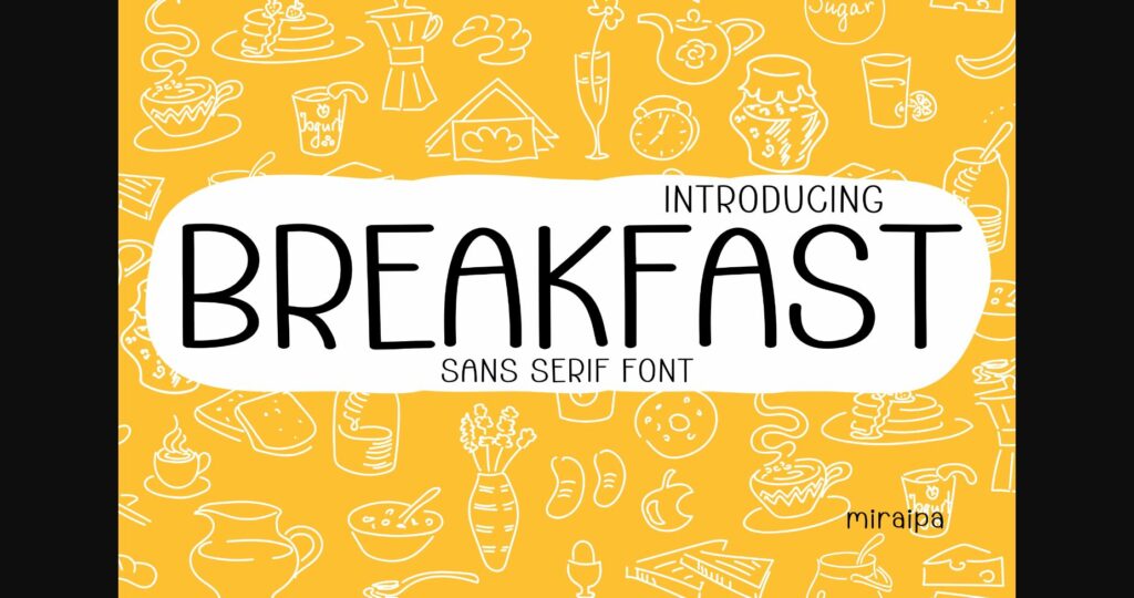 Breakfast Font Poster 1