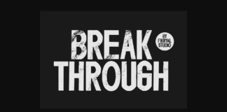 Breakthrough Font Poster 1