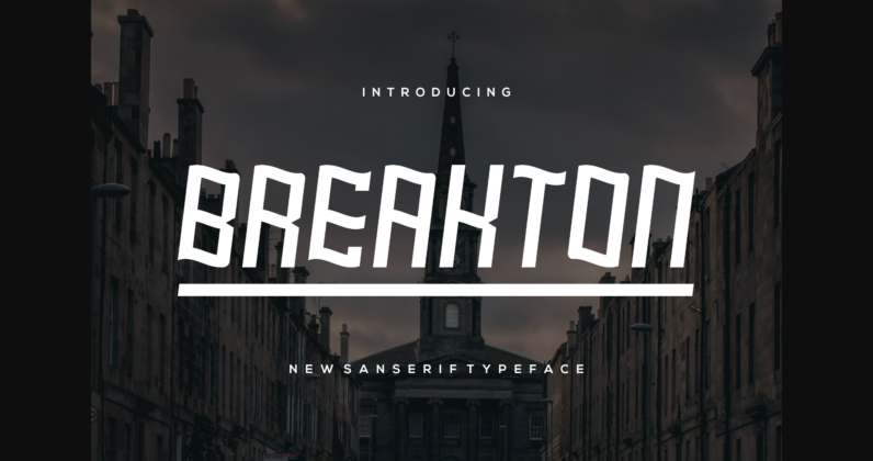 Breakton Font Poster 3