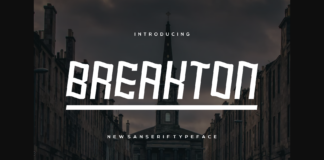 Breakton Font Poster 1