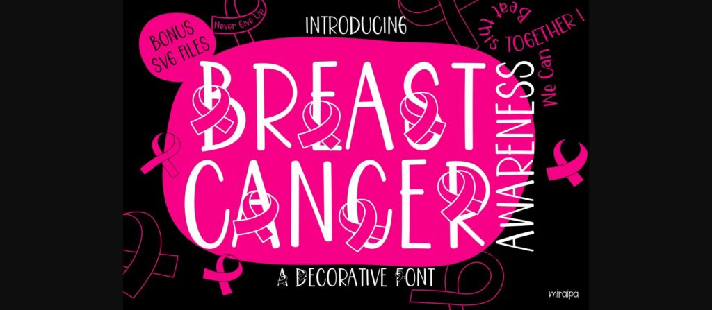 Breast Cancer Awareness Font Poster 1