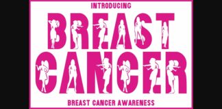 Breast Cancer Font Poster 1