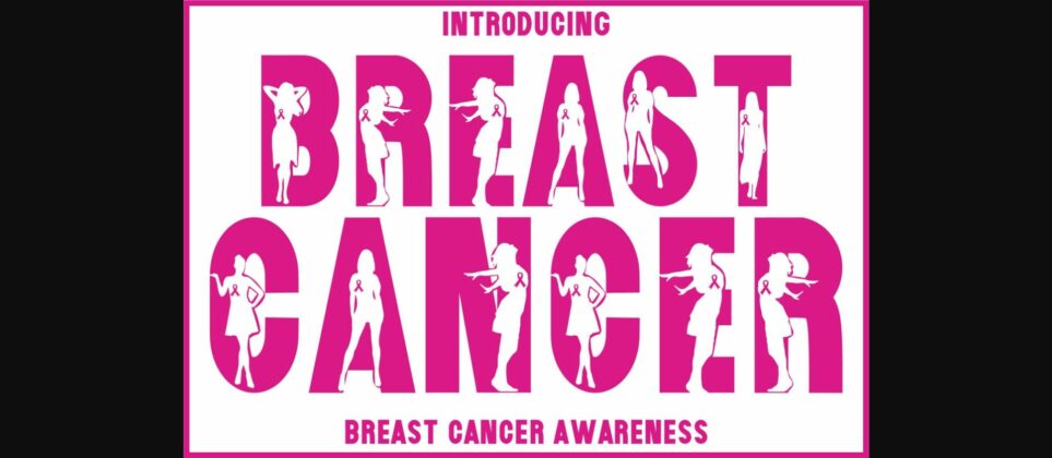 Breast Cancer Font Poster 1