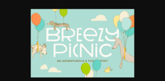 Breezy Picnic Font Poster 1