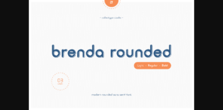 Brenda Rounded Font Poster 1