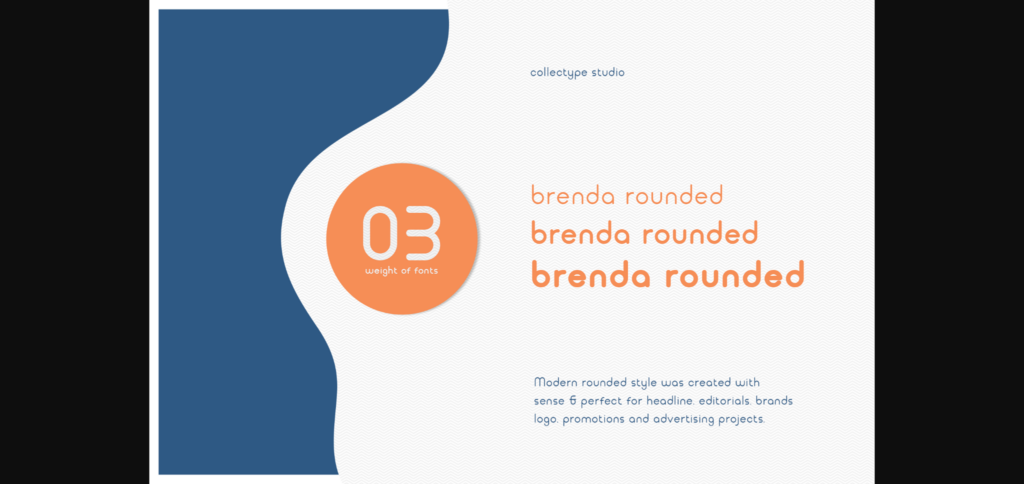 Brenda Rounded Font Poster 4