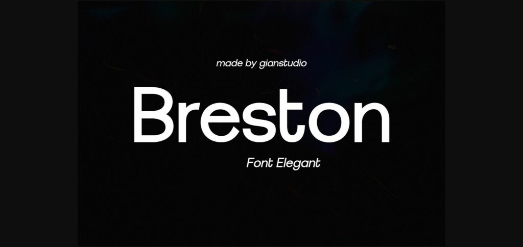 Breston Font Poster 3