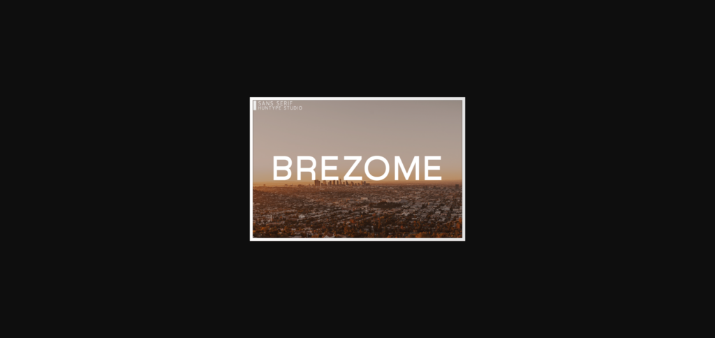 Brezome Font Poster 1