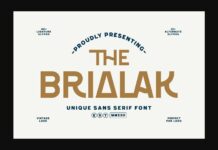 Brialak Font Poster 1