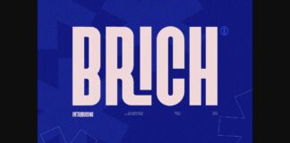 Brich Font Poster 1