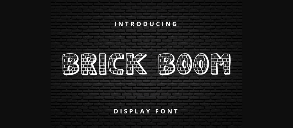 Brick Boom Font Poster 3