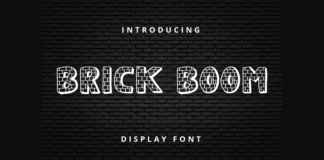 Brick Boom Font Poster 1