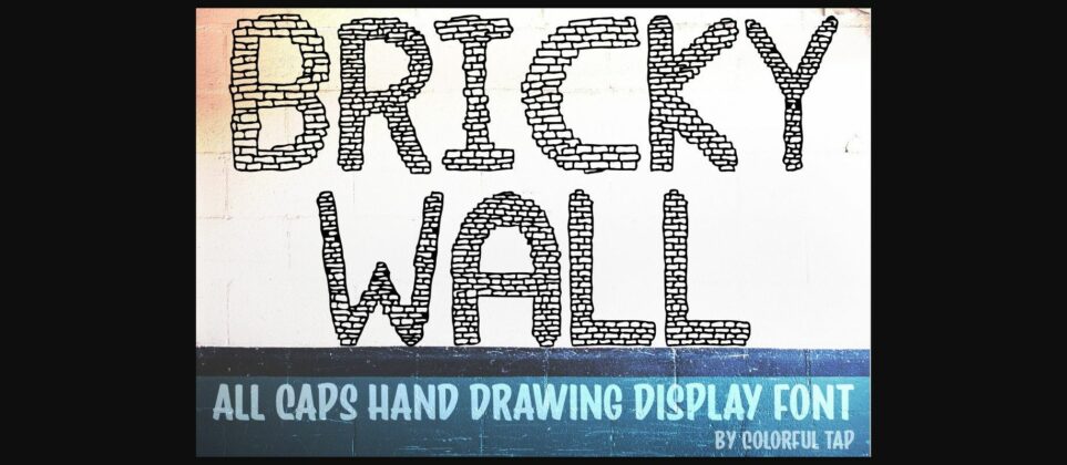 Bricky Wall Font Poster 3