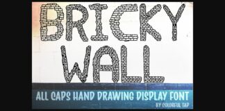 Bricky Wall Font Poster 1