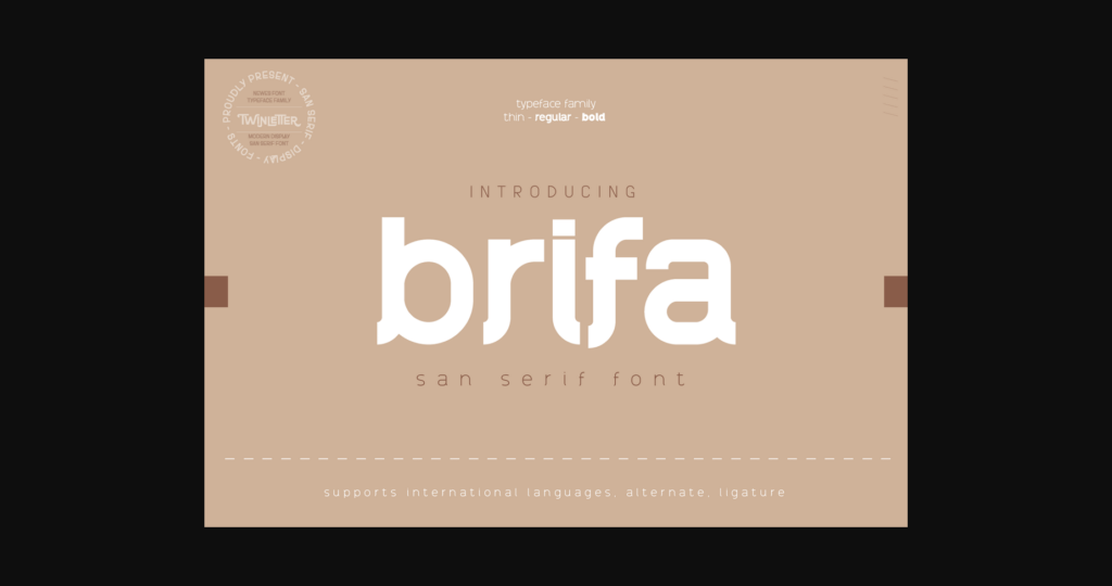 Brifa Font Poster 3