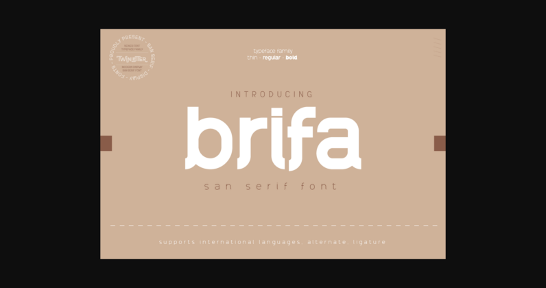 Brifa Font Poster 3