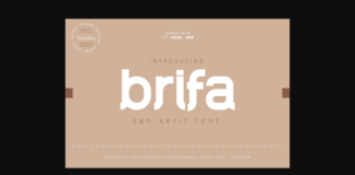 Brifa Font Poster 1