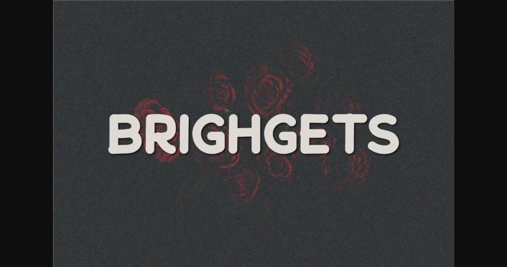 Brighgets Font Poster 3