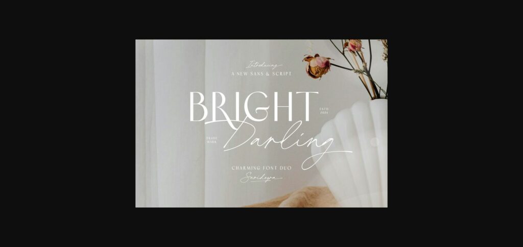 Bright Darling Duo Font Poster 3