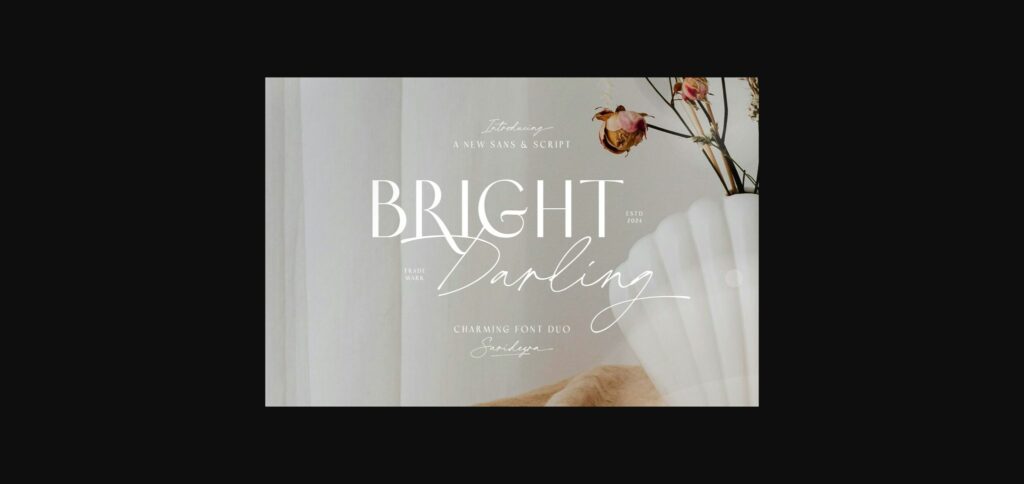 Bright Darling Duo Font Poster 1