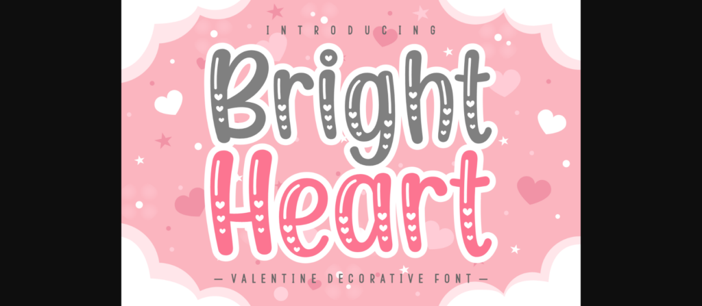 Bright Heart Font  Font Poster 3